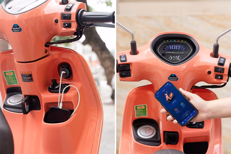 Yamaha Grande Hybrid sở hữu nhiều tính năng hiện đại.