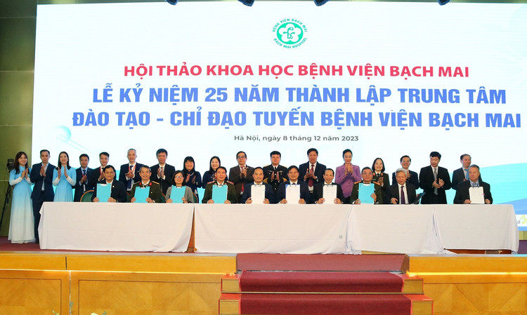 Bệnh viện Bạch Mai ký kết hợp tác hỗ trợ toàn diện về y tế cho tỉnh Hà Giang ngày 8/12/2023.