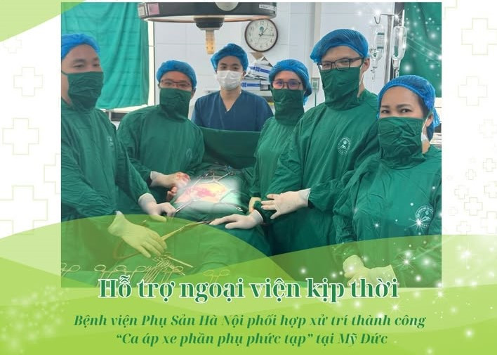 Kíp phẫu thuật hỗ trợ ngoại viện đã kịp thời cứu sống bệnh nhân - Ảnh BVCC