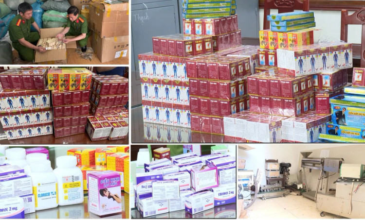 Công an thu giữ 10 tấn thuốc giả.