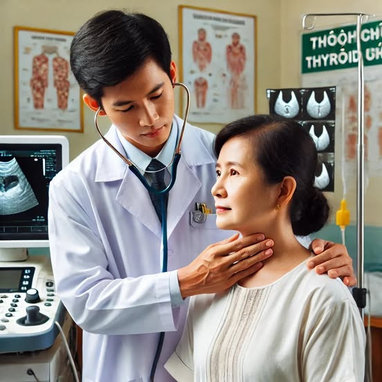 Thăm khám tuyến giáp - Ảnh minh họa BSCC