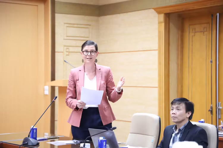 TS. Angela Prat, Trưởng đại diện Tổ chức Y tế thế giới tại Việt Nam phát biểu - Ảnh Bộ Y tế CC