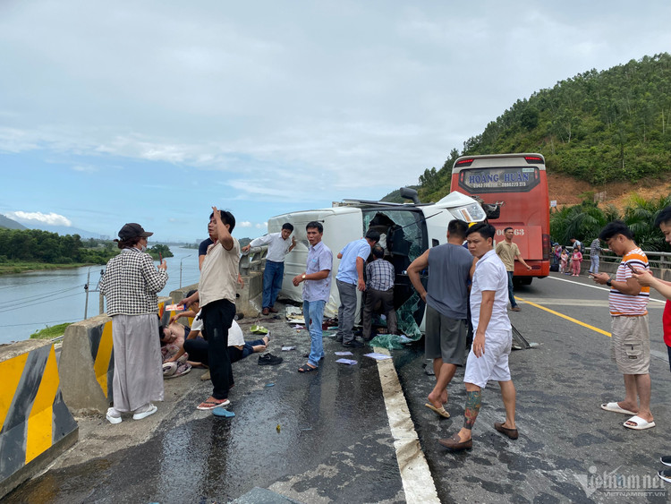 Hiện trường vụ tai nạn - Ảnh: VNN