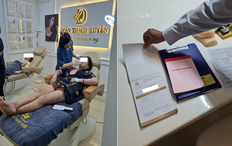 Hộ kinh doanh Đoàn Thạch Tuyền trên địa bàn quận 7 ba lần bị xử phạt do phẫu thuật thẩm mỹ không phép - Ảnh: Sở Y tế TP HCM