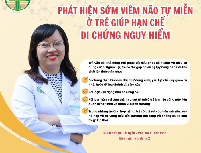 Bác sĩ cảnh báo di chứng khi viêm não tự miễn không được điều trị kịp thời - Ảnh BVCC