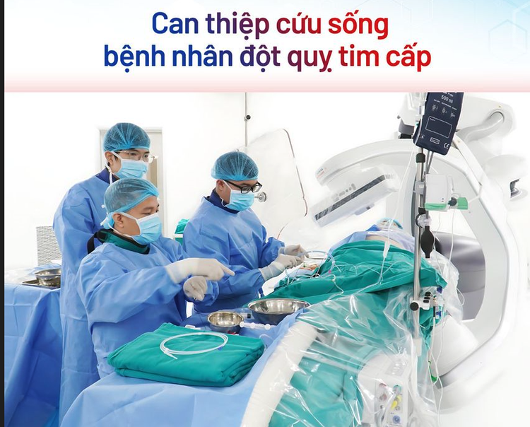 Người đàn ông 42 tuổi bị đột quỵ tim được can thiệp cứu sống