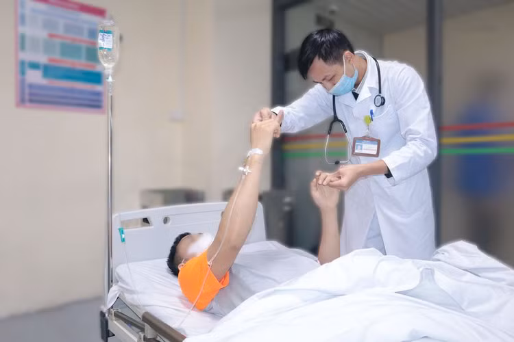 Được cứu trong giờ vàng bệnh nhân đã nhanh chóng hồi phục