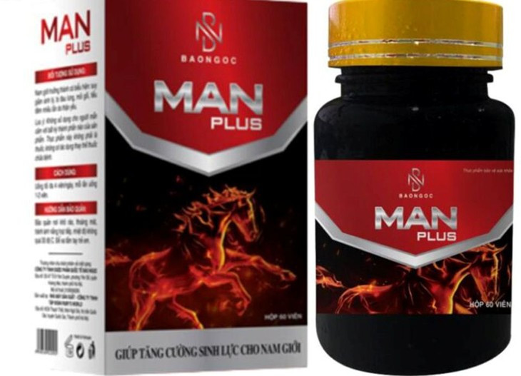 Cục ATTP thu hồi lô sản phẩm thực phẩm không đảm bảo an toàn Man Plus Gold. (ảnh minh hoạ/ Nguồn KTĐT)