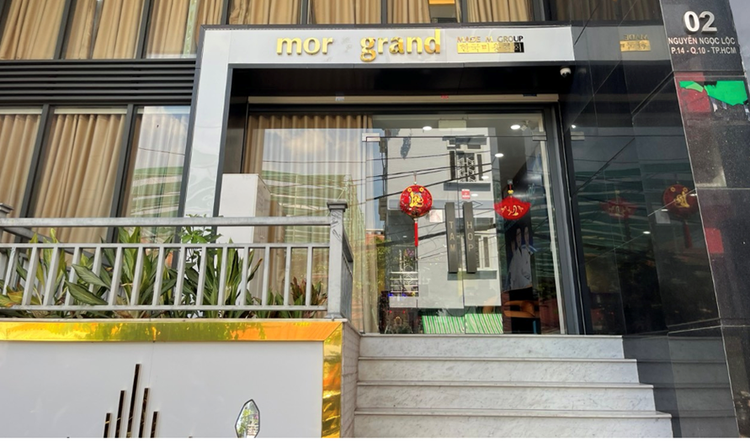 Cơ sở Mor Grand (2 Nguyễn Ngọc Lộc, phường 14, quận 10) - Ảnh: Sở Y tế TP HCM