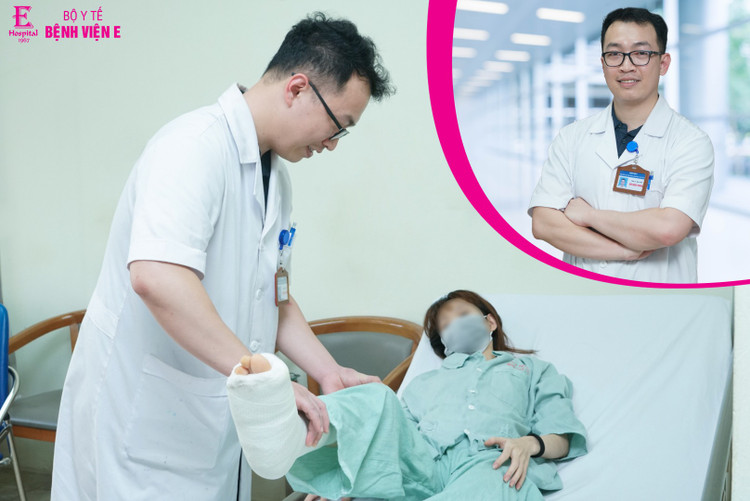 Thăm khám cho bệnh nhân sau phẫu thuật - Ảnh BVCC