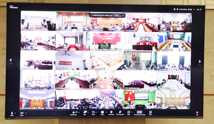 Họp khẩn &quot;Hội nghị trực tuyến toàn quốc về công tác phòng chống bệnh sởi&quot;.