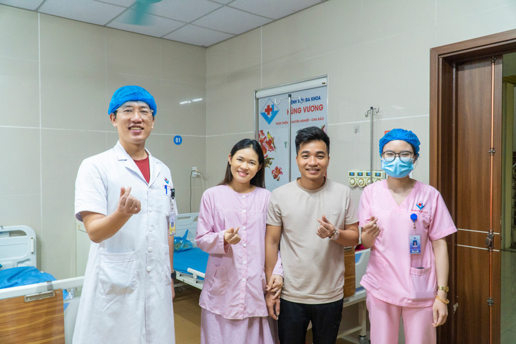 Sản phụ đã ổn định và chuẩn bị ra viện - Ảnh BVCC