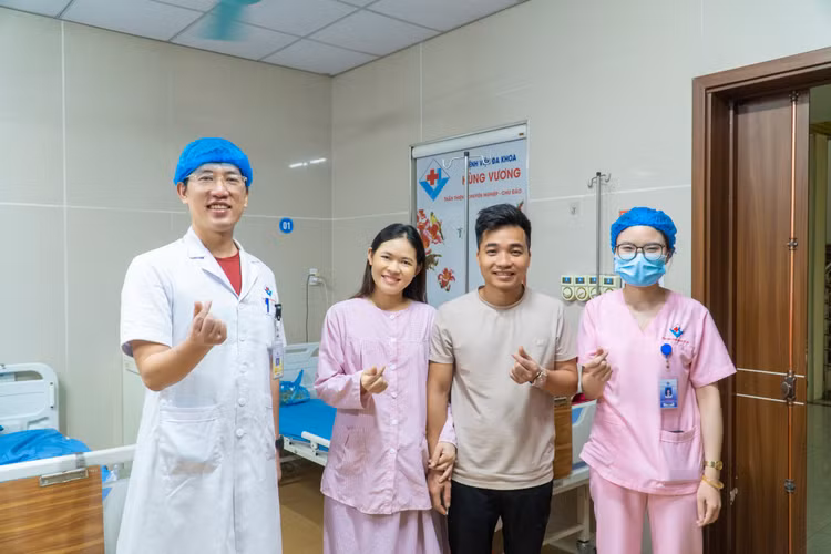 Sản phụ đã ổn định và chuẩn bị ra viện - Ảnh BVCC