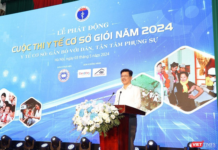 Ông Vũ Mạnh Cường - Giám đốc Trung tâm Trung tâm Truyền thông - Giáo dục sức khoẻ Trung ương - thông tin về cuộc thi