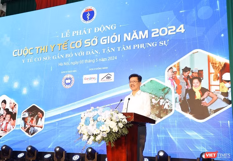 Ông Vũ Mạnh Cường - Giám đốc Trung tâm Trung tâm Truyền thông - Giáo dục sức khoẻ Trung ương - thông tin về cuộc thi