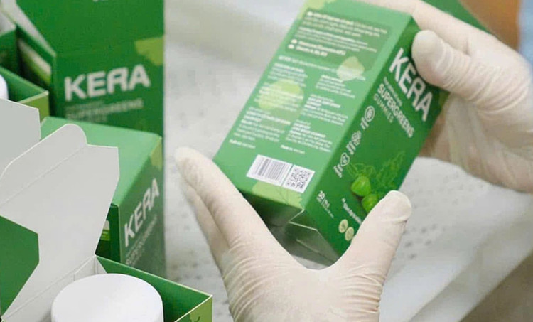 Sản phẩm kẹo Kera liên quan Hằng Du Mục.