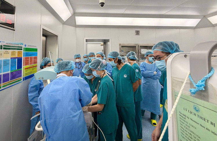 Thông tim cho bệnh nhi - Ảnh BVCC