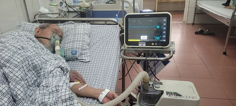 Hình ảnh người bệnh cúm A lúc nhập viện điều trị tại khoa Bệnh nhiệt đới