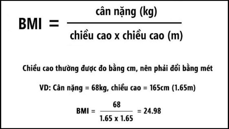 Cách tính chỉ số cân nặng theo BMI Cách tính chỉ số cân nặng theo BMI
