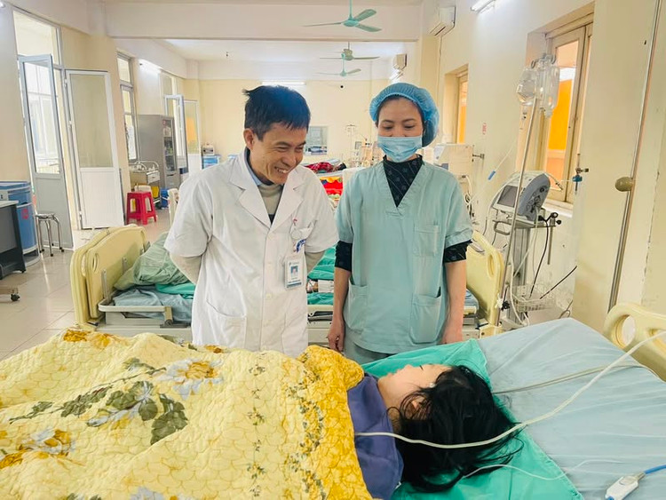 Sản phụ bị tiền sản giật nặng nguy kịch đã được cứu sống - Ảnh BVCC