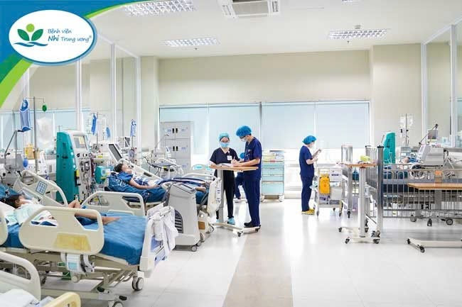 Các bác sĩ đã ngay lập tức triển khai các biện pháp cấp cứu như lọc máu và ECMO, nhưng do tình trạng quá nặng, trẻ đã không qua khỏi - Ảnh BVCC