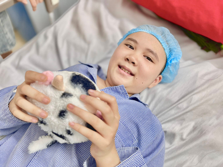 Bệnh nhi A đã bình phục - Ảnh BVCC