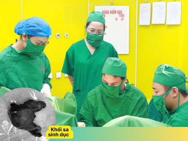 Phẫu thuật lấy khối sa sinh dục cho cụ bà 88 tuổi - Ảnh BVCC