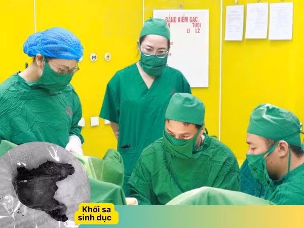 Phẫu thuật lấy khối sa sinh dục cho cụ bà 88 tuổi - Ảnh BVCC