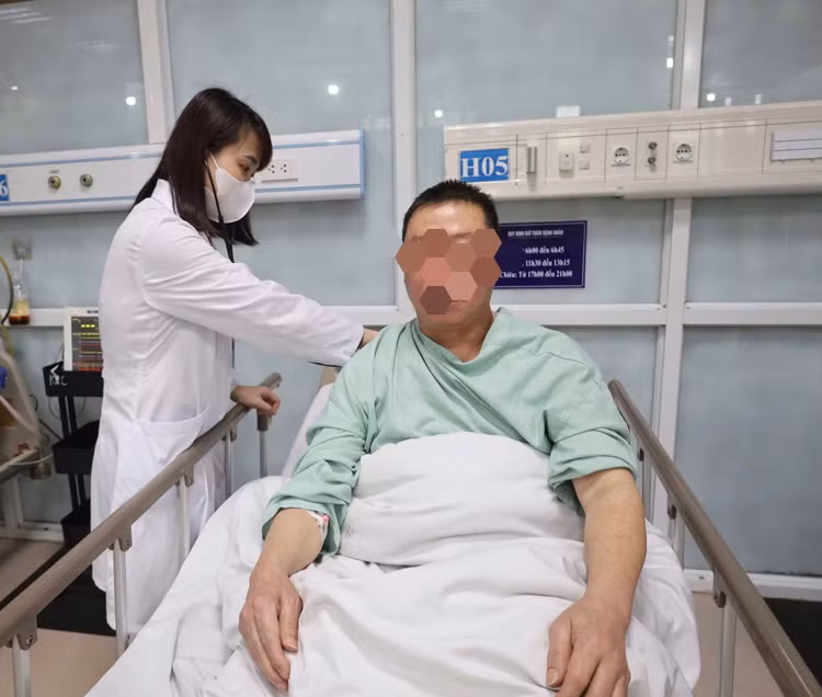 Đến đúng thời điểm vàng, bệnh nhân nhồi máu não được cứu sống kịp thời - Ảnh BVCC