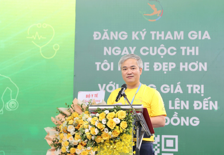 Ông Trần Tuấn Linh, Trưởng ban tổ chức phát biểu