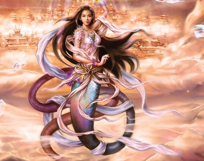 Câu truyện Nữ Oa đội lốt rắn trong thần thoại Trung Quốc - Ảnh minh họa BSCC