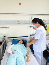 Chị V.T.H được chăm sóc tại bệnh viện Việt Đức đã hồi phục - Ảnh BVCC Chị V.T.H được chăm sóc tại bệnh viện Việt Đức đã hồi phục - Ảnh BVCC