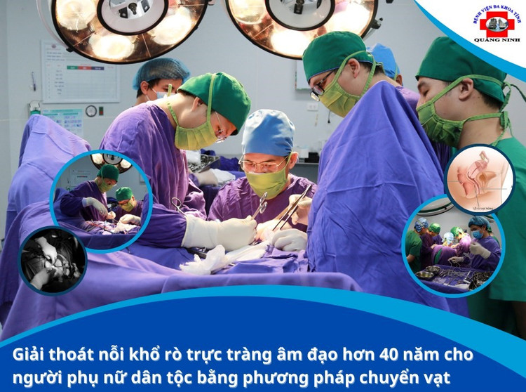 Kíp phẫu thuật thực hiện vá lỗ rò trực tràng âm đạo cho bệnh nhân S.