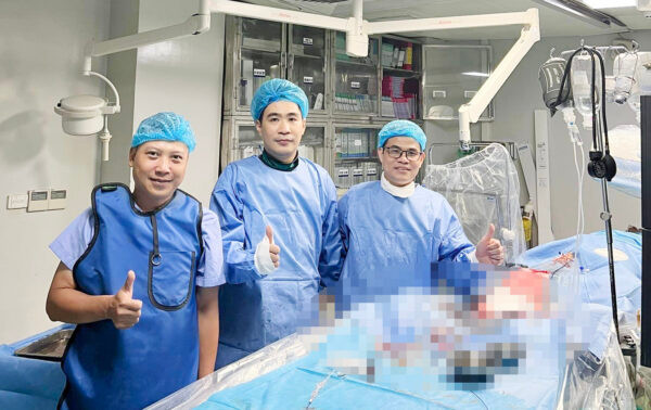 Người bệnh được chỉ định can thiệp lấy huyết khối mạch não tại bệnh viện Đa khoa Phú Thọ