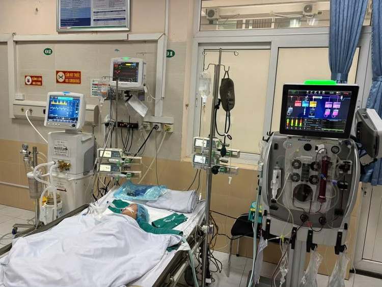 Lọc máu liên tục cứu sống bé 14 tháng nguy kịch do mắc tay chân miệng - Ảnh BVCC