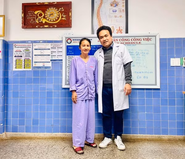 Bệnh nhân đã hồi phục sau phẫu thuật - Ảnh BVCC