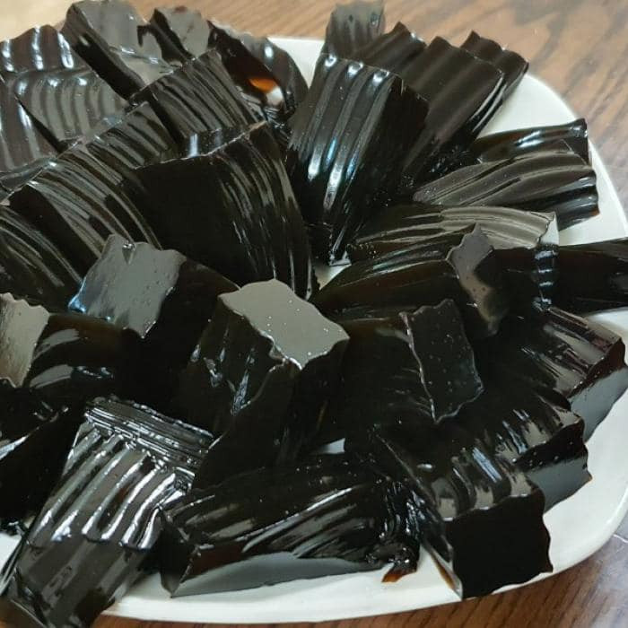 Loại thạch đen bệnh nhân ăn bị hóc - Ảnh BVCC