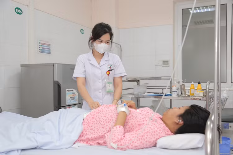 Sản phụ bị tiền sản giật nặng điều trị tại bệnh viện Đa khoa Đức Giang