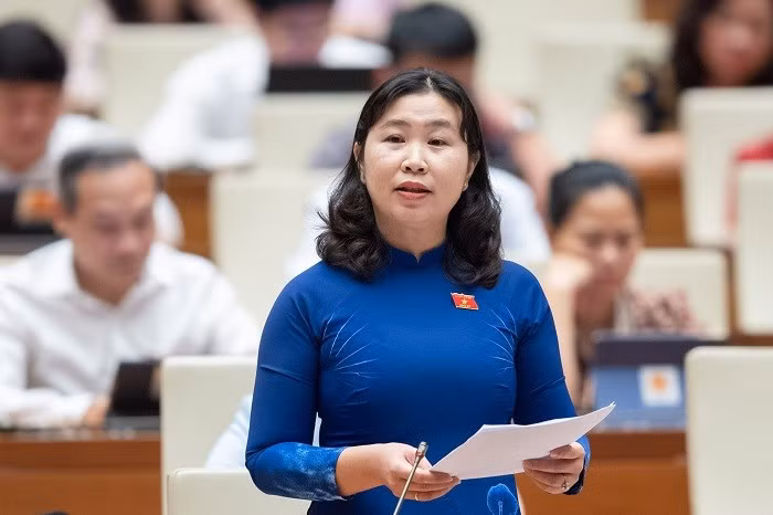 Đại biểu Lê Thị Song An (Long An). Ảnh: QH.