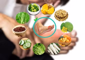 Thực phẩm giúp giảm nồng độ axit uric sau Tết - Ảnh minh họa