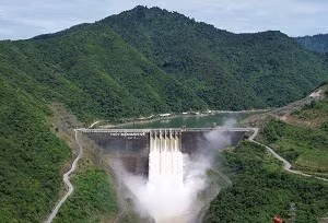 Thủy điện Bản Vẽ điều tiết hồ chứa để giảm lũ cho hạ du