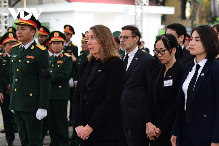 Đoàn Australia do bà Sue Lines, Chủ tịch Thượng viện làm Trưởng đoàn. (Ảnh VOV)