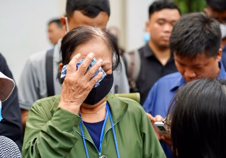 Tại nhà tang lễ Quốc gia số 5 Trần Thánh Tông, Hà Nội rất đông người dân xếp hàng vào viếng Tổng Bí thư Nguyễn Phú Trọng. Ảnh Thiên Anh