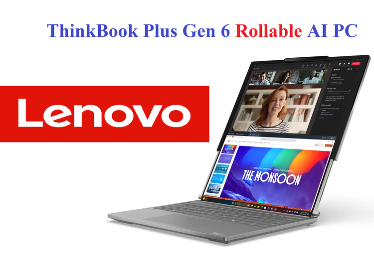 Hãng phân loại chiếc laptop này vào dòng ThinkBook. Nó có tên là Thinkbook Plus Gen 6 Rollable AI PC. Bằng động thái ra mắt mẫu laptop này, Lenovo đã ghi tên mình vào lịch sử với chiếc laptop đầu tiên có thể cuộn.