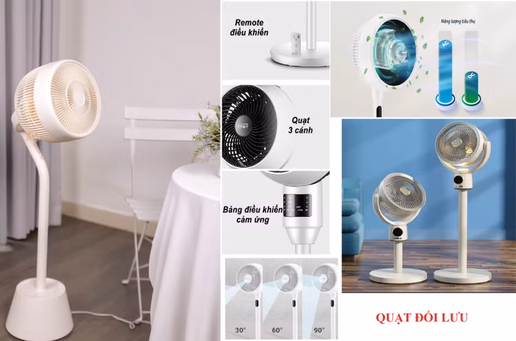 Quat doi luu khong khi “len ngoi” mua nong, chon dong nao phu hop?