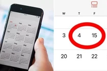 Bất ngờ lý do lịch trên điện thoại thiếu hẳn 10 ngày