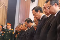 Lễ viếng nguyên Chủ tịch nước Trần Đức Lương tại TP HCM