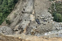 Khẩn trương khắc phục vụ sạt lở tại thủy điện ở Lai Châu