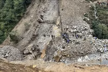 Khẩn trương khắc phục vụ sạt lở tại thủy điện ở Lai Châu