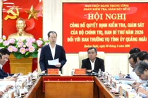 Kiểm tra, giám sát đối với Ban thường vụ Tỉnh ủy Quảng Ngãi